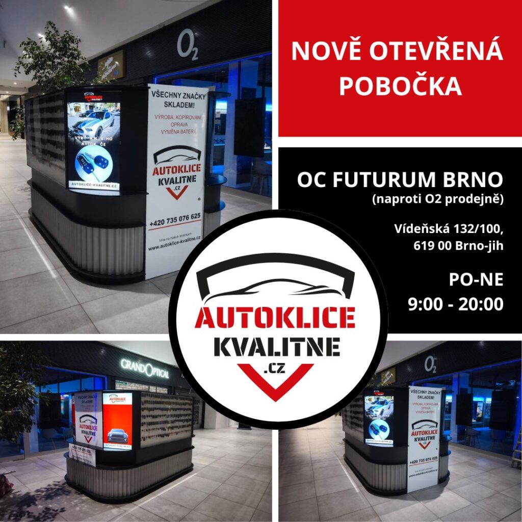 Autoklíče Kvalitně - Brno OC FUTURUM